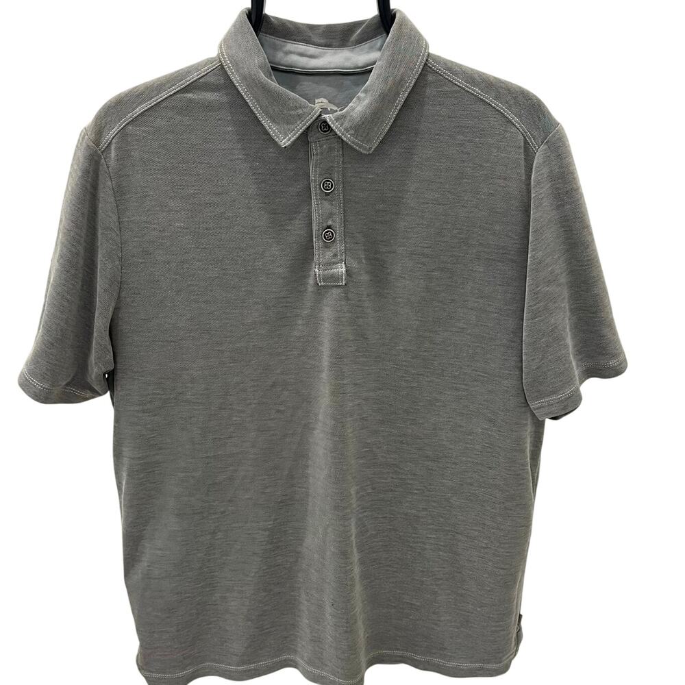 Tommy Bahama Men's MD Casual Gray Polo Shirt